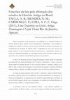 Research paper thumbnail of Uma face da luta pela afirmação dos estudos de História Antiga no Brasil. TACLA, A. B.; MENDES, N. M.; CARDOSO, C. F.; LIMA, A. C. C. Orgs. (2011), Uma Trajetória na Grécia Antiga, Homenagem à Neyde Theml , Rio de Janeiro, Apicuri . 