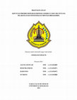 Research paper thumbnail of KEPUTUSAN PRESIDEN REPUBLIK INDONESIA NOMOR 3 TAHUN 1997 TENTANG PENGAWASAN DAN PENGENDALIAN MINUMAN BERALKOHOL