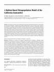 Research paper thumbnail of A Habitat-Based Metapopulation Model of the California Gnatcatcher