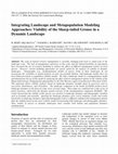 Research paper thumbnail of Integrating Landscape and Metapopulation Modeling Approaches: Viability of the Sharp-Tailed Grouse in a Dynamic Landscape