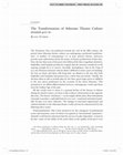 Research paper thumbnail of The Transformation of Athenian Theatre Culture around 400 BC (2010)