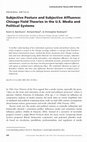 Research paper thumbnail of Subjective Posture and Subjective Affluence: Chicago Field Theories in the U.S. Media and Political Systems