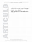 Research paper thumbnail of Sobre el quehacer y organización de las Humanidades en el presente y futuro inmediato