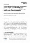 Research paper thumbnail of LCA in potable water in Malaysia