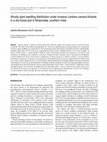 Research paper thumbnail of Woody plant seedling distribution under invasive Lantana camara thickets in a dry-forest plot in Mudumalai, southern India