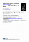 Research paper thumbnail of R. Michael Alvarez, Ines Levin, Julia Pomares and Marcelo Leiras (2013). Voting Made Safe and  Easy: The Impact of e­voting on Citizen Perceptions. Political Science Research and Methods, 1,  pp 117­137 doi:10.1017/psrm.2013.2