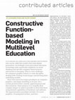 Research paper thumbnail of Constructive function-based modeling in multilevel education