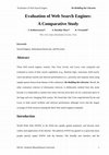 Research paper thumbnail of Evaluation of Web Search Engine:A Comparative Study