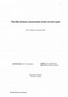 Research paper thumbnail of Thin film thickness measurement of anti corrosive paint