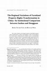 Research paper thumbnail of The Regional Variations of Farmland Property Rights Transformation in China: An Institutional Comparison between Suzhou and Dongguan