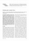 Research paper thumbnail of Rethinking plant community theory