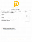 Research paper thumbnail of “Publishers and Gendered Readership in English-Language Editions of Il Newtonianismo per le Dame.” Studies in Eighteenth Century Culture (42) 2013 (191-214).