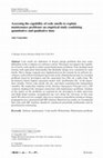 Research paper thumbnail of  Assessing the Capability of Code Smells to Explain Maintenance Problems: An Empirical Study Combining Quantitative and Qualitative Data