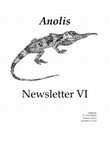 Research paper thumbnail of Geographic distribution habitat use and diet of Anolis imias on the Southern Coast of Guantanamo Cuba Anolis Newsletter VI pp 1