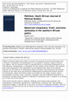 Research paper thumbnail of Mysterium inequitatis: truth, elections, autonomy in the Southern African politic