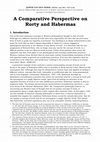 Research paper thumbnail of A Comparative Perspective on Rorty and Habermas