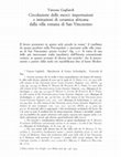 Research paper thumbnail of Circolazione delle merci: importazioni e imitazioni di ceramica africana dalla villa romana di San Vincenzino