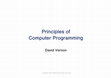 Research paper thumbnail of principles of programming