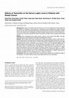 Research paper thumbnail of Effects of Tamoxifen on the Serum Leptin Level in Patients with Breast Cancer