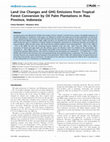 Research paper thumbnail of Land Use Changes and GHG Emissions from Tropical Forest Conversion by Oil Palm Plantations in Riau Province, Indonesia