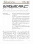 Research paper thumbnail of Tan et al. (2010) From cryptic species to integrative taxonomy an iterative process involving DNA sequences morphology and behavior