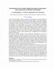 Research paper thumbnail of Determination of water-soluble synthetic food colours in fish products and crustaceans by an SPE/HPLC/DAD method