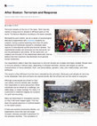 Research paper thumbnail of After Boston: Terrorism and Response