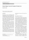 Research paper thumbnail of Human Dignity From the Viewpoint of Iranian Law