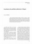 Research paper thumbnail of La présence du panthéon phénicien à Chypre