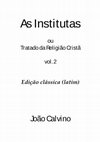 Research paper thumbnail of As institutas( João Calvino)