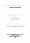 Research paper thumbnail of Choice of Distribution Model for Fitting Annual Extreme Rainfalls in Colombo District A Research Project Report Presented By