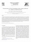 Research paper thumbnail of Characterization of TiCr(C,N)/amorphous carbon coatings synthesized by a cathodic arc deposition process