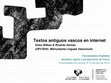 Research paper thumbnail of 2013 - Textos antiguos vascos en Internet