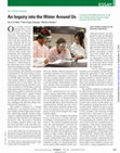 Research paper thumbnail of "An Inquiry into the Water Around Us"; Science Magazine August 30, 2013