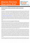 Research paper thumbnail of Election results in Albania and the new coalition government - Albanian Elections Observatory Brief no.4