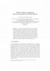 Research paper thumbnail of What is Turing’s Comparison between Mechanism and Writing Worth