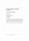 Research paper thumbnail of Pour une cognition culturalisée