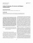 Research paper thumbnail of Cultured Technology: The Internet and Religious Fundamentalism