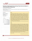 Research paper thumbnail of Potential of Antimicrobial Film Containing Thymol with pH Indicator for Increase Biosafety of Packed Food