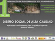 Research paper thumbnail of Diseño Social de Alta Calidad: aplicando conocimientos para un pùblico especial