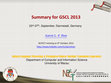 Research paper thumbnail of Summary of GSCL 2013 international NLP conference in Germany