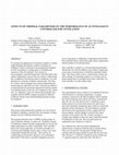 Research paper thumbnail of EFFECTS OF THERMAL PARAMETERS ON THE PERFORMANCE OF AN INTELLIGENT CONTROLLER FOR VENTILATION