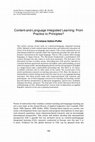 Research paper thumbnail of CLIL: from practice to principles?