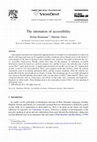 Research paper thumbnail of The intonation of accessibility