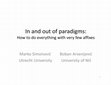 Research paper thumbnail of In and out of paradigms: How to do everything with very few affixes