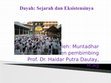 Research paper thumbnail of Dayah Sejarah dan Eksistensinya