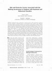 Research paper thumbnail of Risk and Protective Factors Associated with the Bullying Involvement of  Students with Emotional and Behavioral Disorders. 