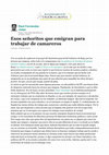 Research paper thumbnail of Esos señoritos que emigran para trabajar de camareros