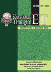 Research paper thumbnail of EDU THOUGHT. Affimative ation