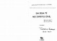 Research paper thumbnail of MENES CORDEIRO, A. M. da R. Da boa-fé no Direito Civil. 2ª-imp., 2001.